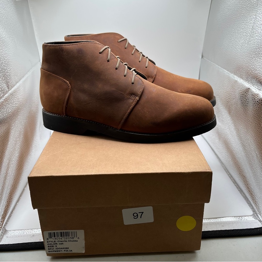 NWB Nisolo Chavito Chukka Boot size 8 brown men’s 2621 color oak